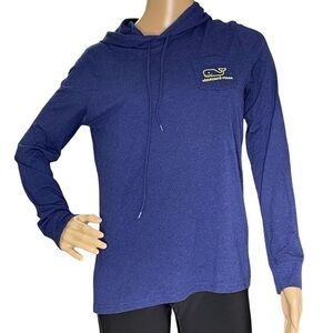 Vineyard Vines navy blue long sleeve hooded top small